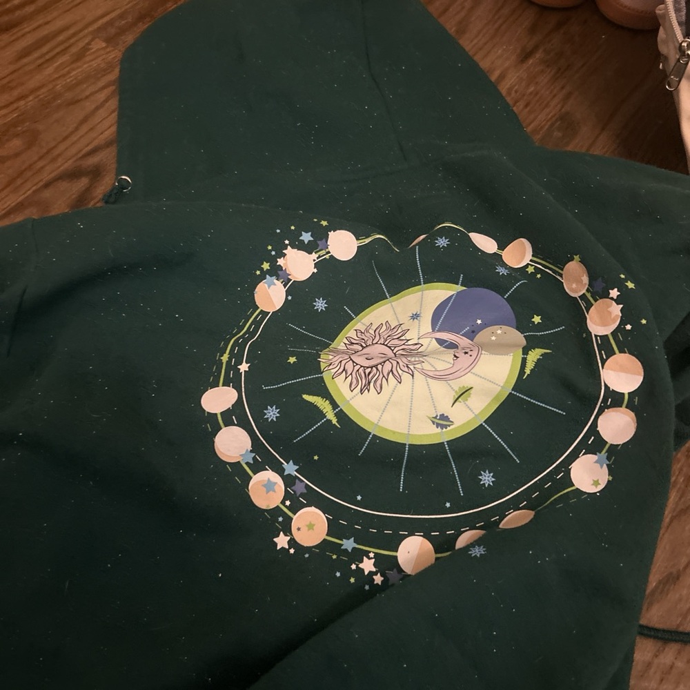T.J.Maxx Green Graphic Jacket